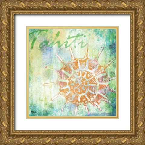 Martinique Shells II Gold Ornate Wood Framed Art Print with Double Matting by Brent, Paul