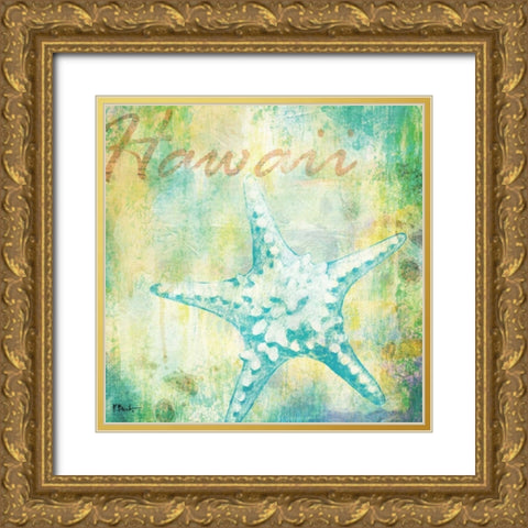 Martinique Shells IV Gold Ornate Wood Framed Art Print with Double Matting by Brent, Paul
