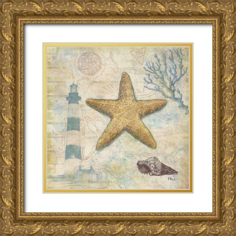 Discovery Shell III Gold Ornate Wood Framed Art Print with Double Matting by Brent, Paul