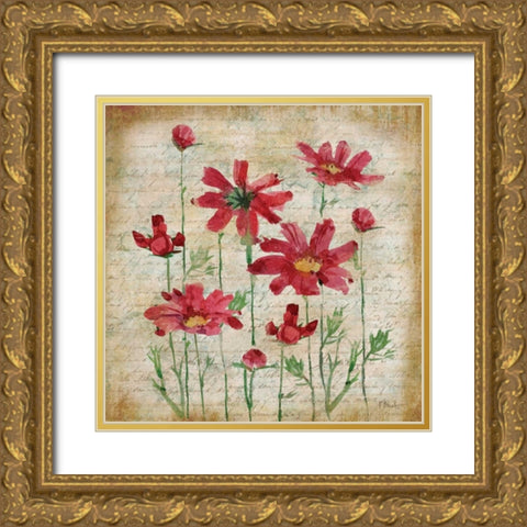 Poetic Garden III Gold Ornate Wood Framed Art Print with Double Matting by Brent, Paul