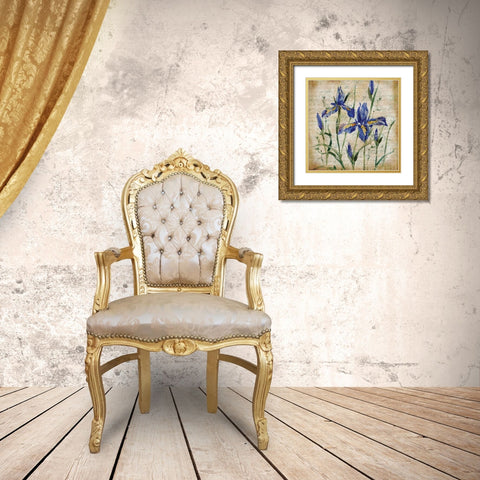 Poetic Garden IV Gold Ornate Wood Framed Art Print with Double Matting by Brent, Paul
