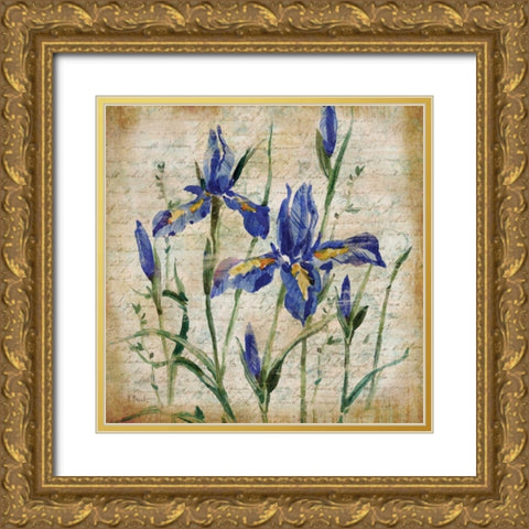 Poetic Garden IV Gold Ornate Wood Framed Art Print with Double Matting by Brent, Paul