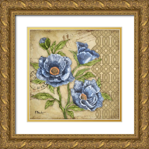 Courtyard Garden I Gold Ornate Wood Framed Art Print with Double Matting by Brent, Paul