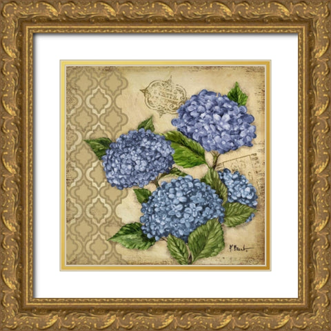 Courtyard Garden II Gold Ornate Wood Framed Art Print with Double Matting by Brent, Paul