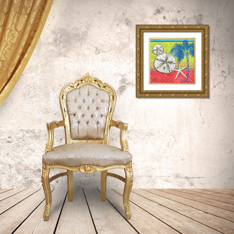 Pacific Shells II Gold Ornate Wood Framed Art Print with Double Matting by Brent, Paul