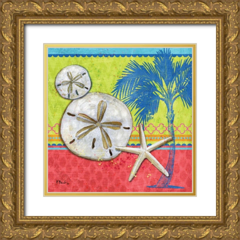 Pacific Shells II Gold Ornate Wood Framed Art Print with Double Matting by Brent, Paul