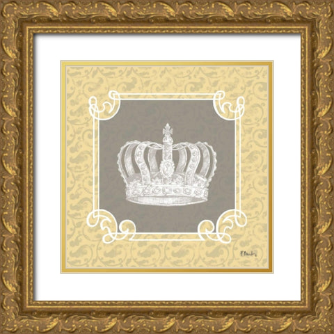 Tres Jolie I Gold Ornate Wood Framed Art Print with Double Matting by Brent, Paul