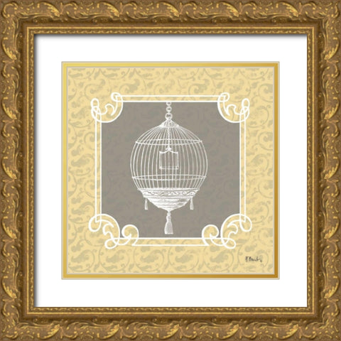 Tres Jolie III Gold Ornate Wood Framed Art Print with Double Matting by Brent, Paul