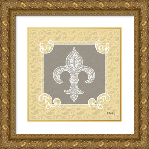 Tres Jolie IV Gold Ornate Wood Framed Art Print with Double Matting by Brent, Paul