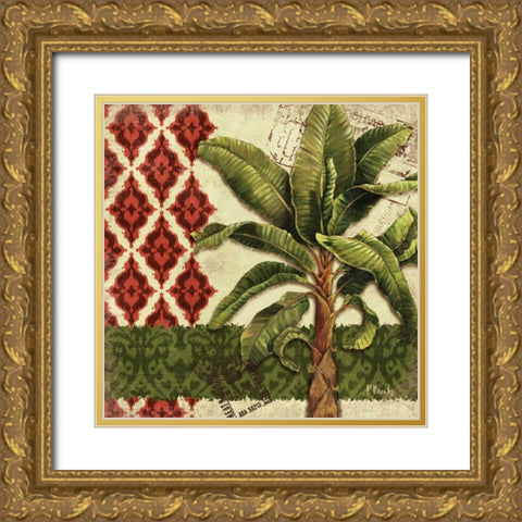 Thai Palm I Gold Ornate Wood Framed Art Print with Double Matting by Brent, Paul