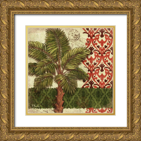 Thai Palm II Gold Ornate Wood Framed Art Print with Double Matting by Brent, Paul