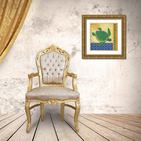 Sanctuary Bay I Gold Ornate Wood Framed Art Print with Double Matting by Brent, Paul
