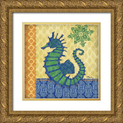 Sanctuary Bay III Gold Ornate Wood Framed Art Print with Double Matting by Brent, Paul