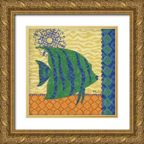 Sanctuary Bay IV Gold Ornate Wood Framed Art Print with Double Matting by Brent, Paul