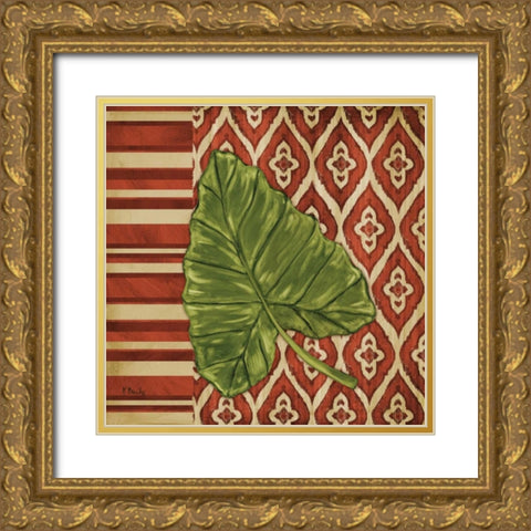 Sunset Cay Palm III Gold Ornate Wood Framed Art Print with Double Matting by Brent, Paul