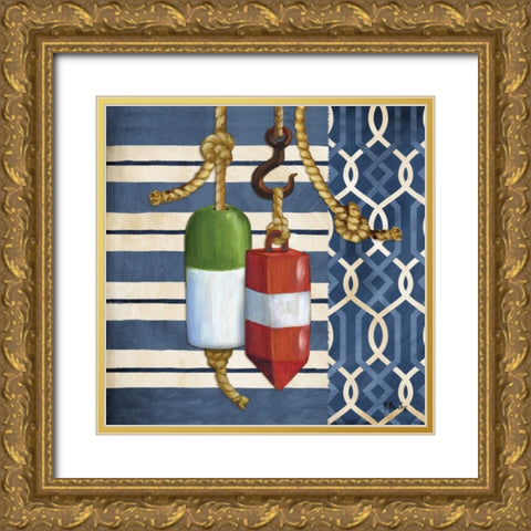 Anchors Away II Gold Ornate Wood Framed Art Print with Double Matting by Brent, Paul