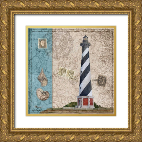 Harbor Point I Gold Ornate Wood Framed Art Print with Double Matting by Brent, Paul