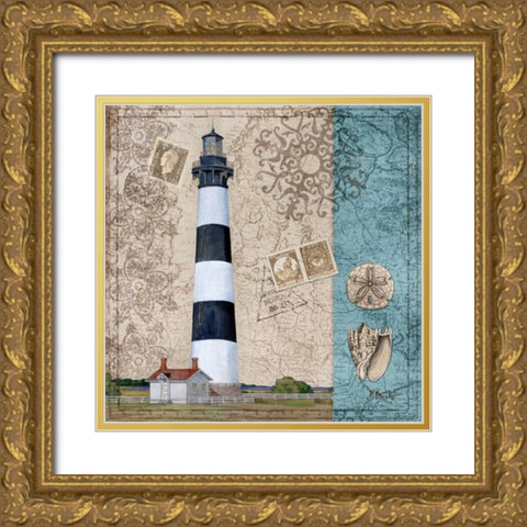 Harbor Point IV Gold Ornate Wood Framed Art Print with Double Matting by Brent, Paul