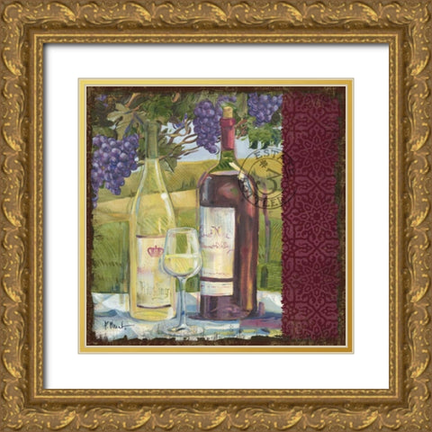 At the Vineyard II Gold Ornate Wood Framed Art Print with Double Matting by Brent, Paul