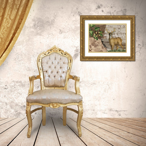 Alpine Collage I Gold Ornate Wood Framed Art Print with Double Matting by Brent, Paul