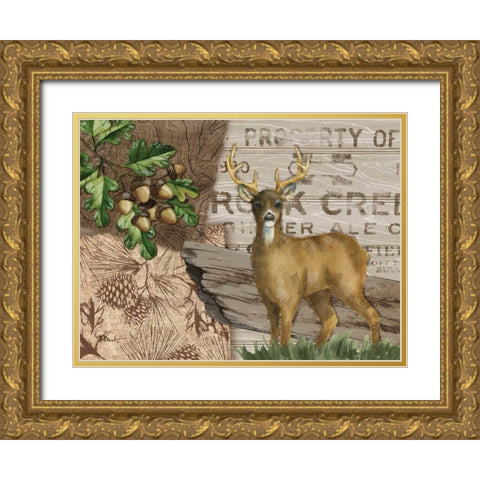 Alpine Collage I Gold Ornate Wood Framed Art Print with Double Matting by Brent, Paul