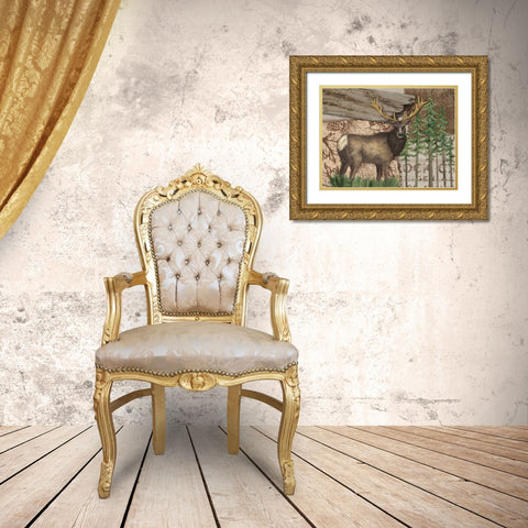 Alpine Collage II Gold Ornate Wood Framed Art Print with Double Matting by Brent, Paul