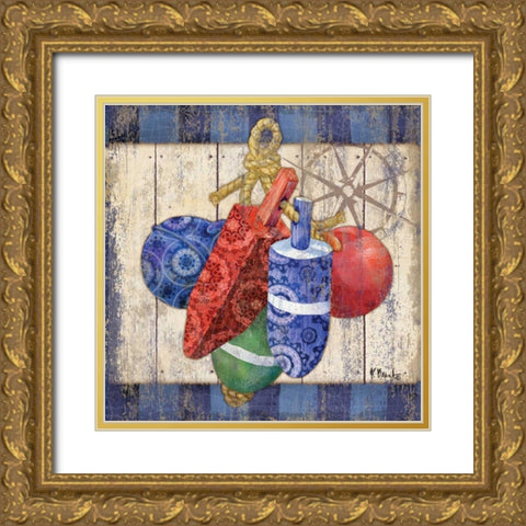Knotical IV Gold Ornate Wood Framed Art Print with Double Matting by Brent, Paul