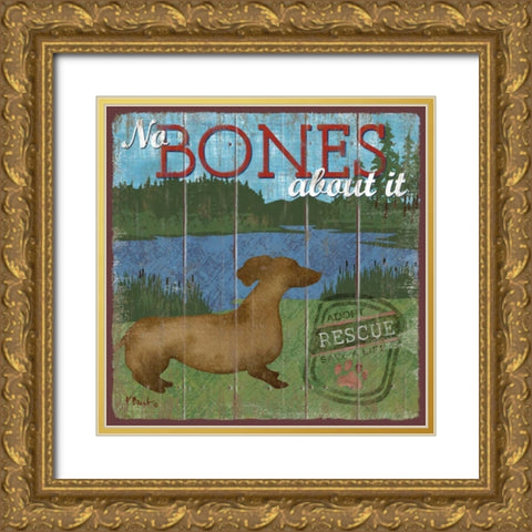 Dog Days III Gold Ornate Wood Framed Art Print with Double Matting by Brent, Paul