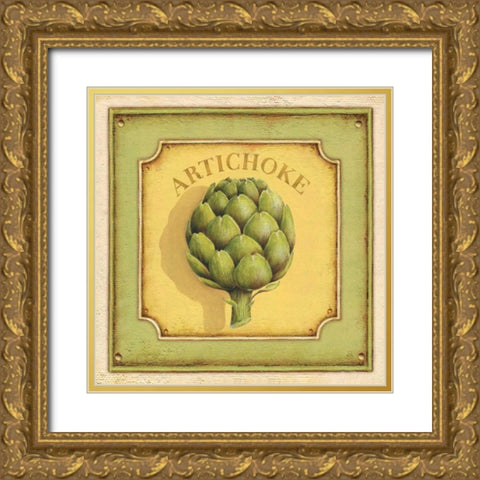 Artichoke Gold Ornate Wood Framed Art Print with Double Matting by Brissonnet, Daphne