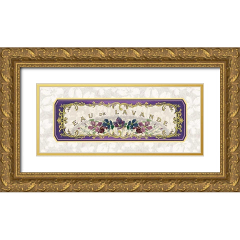 Eau de Lavande Gold Ornate Wood Framed Art Print with Double Matting by Berman, Susan