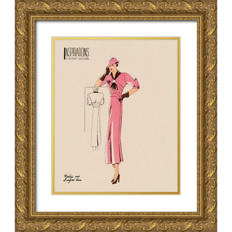 Inspirations II Gold Ornate Wood Framed Art Print with Double Matting by Berman, Susan
