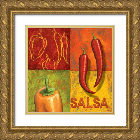 Chili II Gold Ornate Wood Framed Art Print with Double Matting by Corbin, Delphine