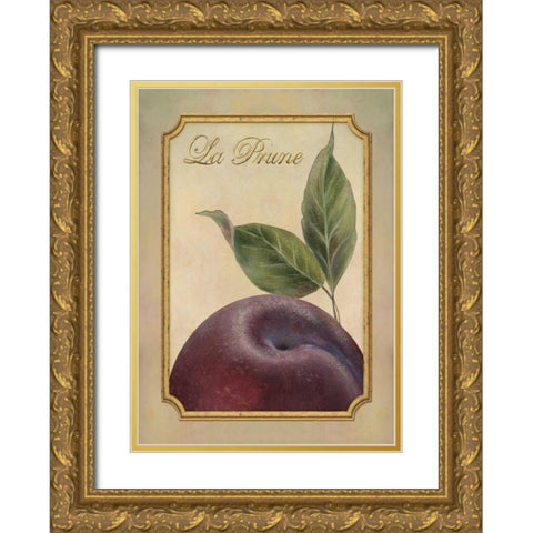 La Prune Gold Ornate Wood Framed Art Print with Double Matting by Corbin, Delphine