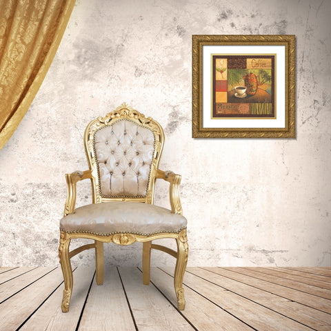 Pause Cafe I Gold Ornate Wood Framed Art Print with Double Matting by Corbin, Delphine