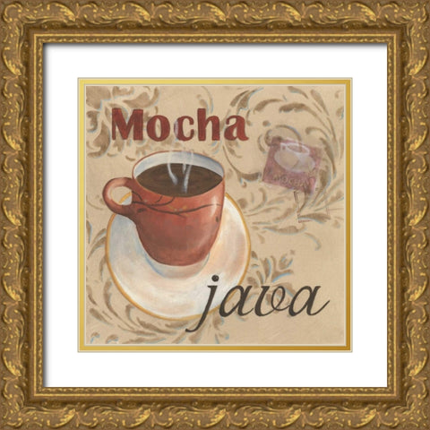 Mocha Java Gold Ornate Wood Framed Art Print with Double Matting by Davis, Paige