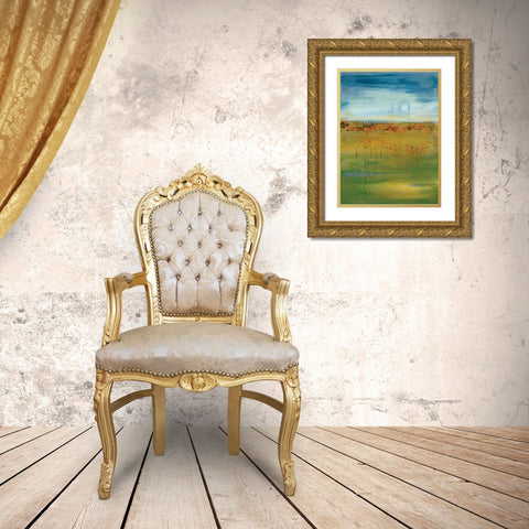 Earth:Sky Gold Ornate Wood Framed Art Print with Double Matting by Dilbeck, Nikki