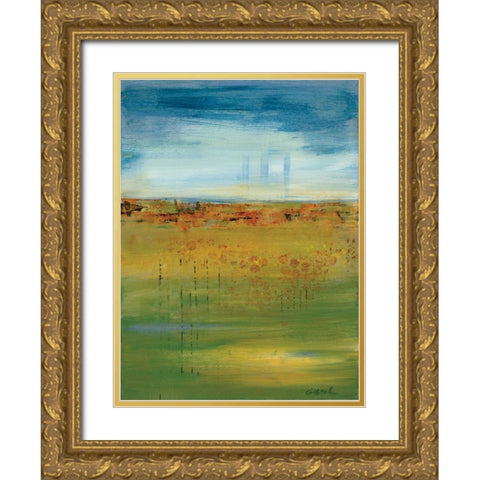Earth:Sky Gold Ornate Wood Framed Art Print with Double Matting by Dilbeck, Nikki