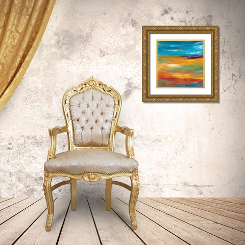 Fall Gold Ornate Wood Framed Art Print with Double Matting by Dilbeck, Nikki