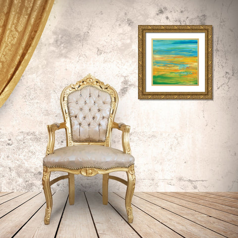 Summer Gold Ornate Wood Framed Art Print with Double Matting by Dilbeck, Nikki