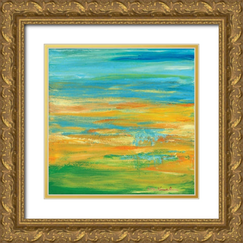 Summer Gold Ornate Wood Framed Art Print with Double Matting by Dilbeck, Nikki