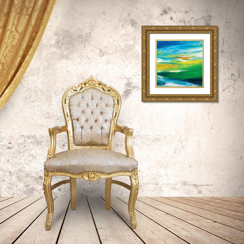 Spring Gold Ornate Wood Framed Art Print with Double Matting by Dilbeck, Nikki