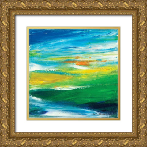 Spring Gold Ornate Wood Framed Art Print with Double Matting by Dilbeck, Nikki