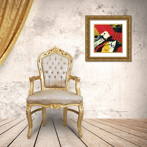 Zowee I Gold Ornate Wood Framed Art Print with Double Matting by Dilbeck, Nikki