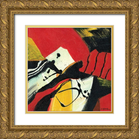 Zowee I Gold Ornate Wood Framed Art Print with Double Matting by Dilbeck, Nikki