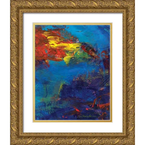 Red Swings By II Gold Ornate Wood Framed Art Print with Double Matting by Dilbeck, Nikki