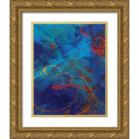 Red Swings By III Gold Ornate Wood Framed Art Print with Double Matting by Dilbeck, Nikki