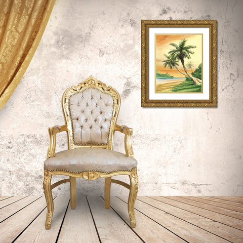 Tropical Dream I Gold Ornate Wood Framed Art Print with Double Matting by Duke, William