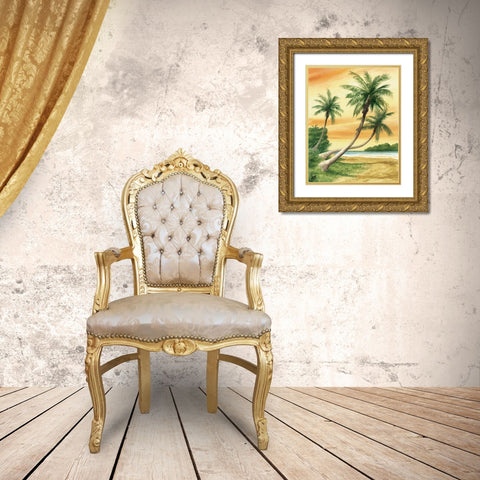 Tropical Dream II Gold Ornate Wood Framed Art Print with Double Matting by Duke, William