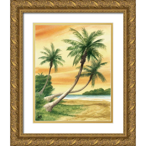 Tropical Dream II Gold Ornate Wood Framed Art Print with Double Matting by Duke, William