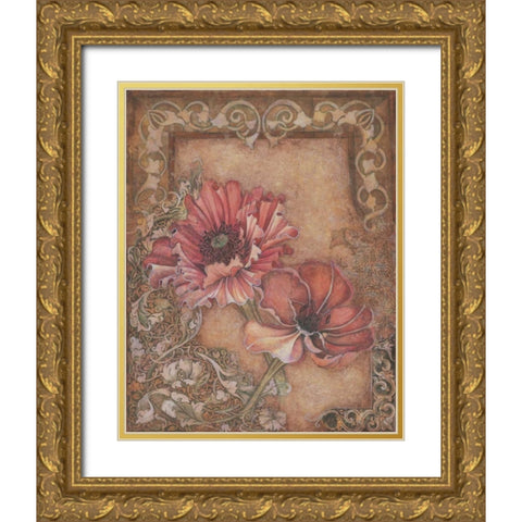 Avalon Romance I Gold Ornate Wood Framed Art Print with Double Matting by Engman, Allyn